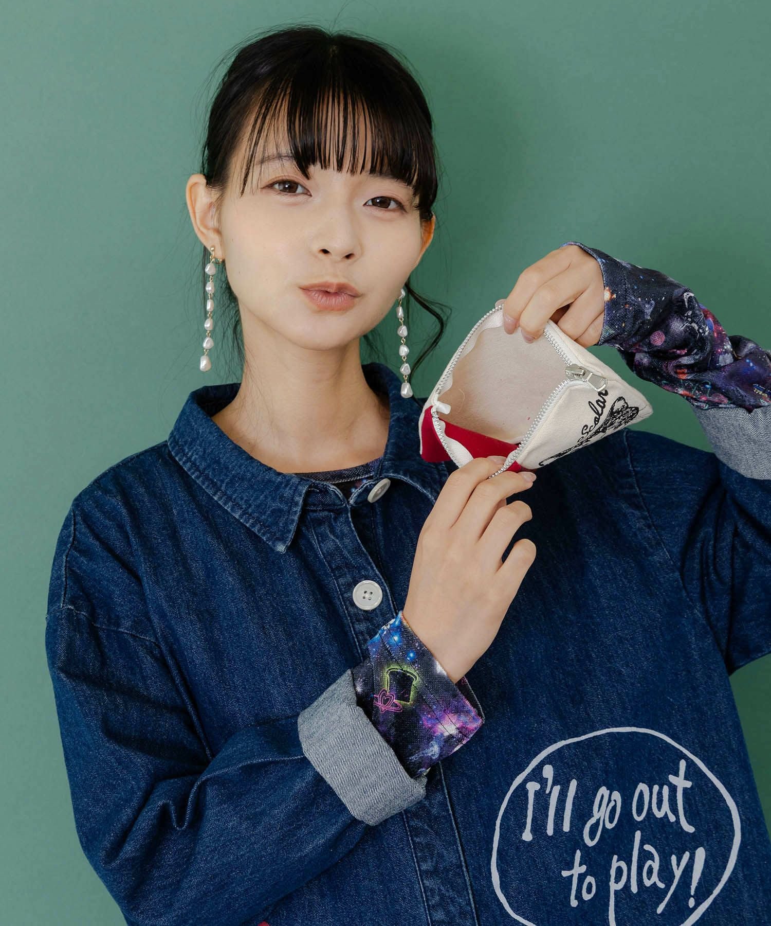 653830：スカラーちゃん×ネコ配色フラットポーチの通販-ScoLar