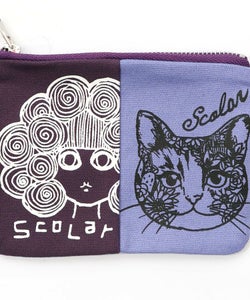 スカラーちゃん×ネコ配色フラットポーチ-19