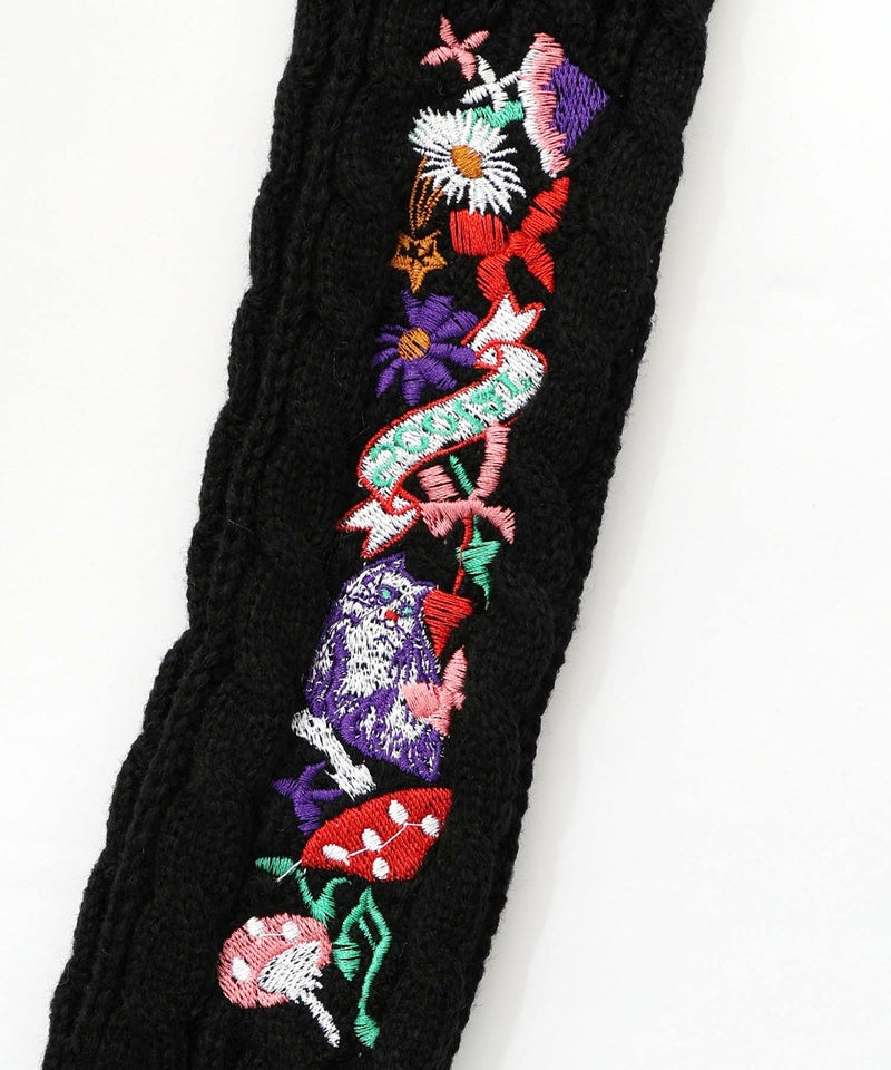 刺繍入りクシュクシュニットアームカバー-6