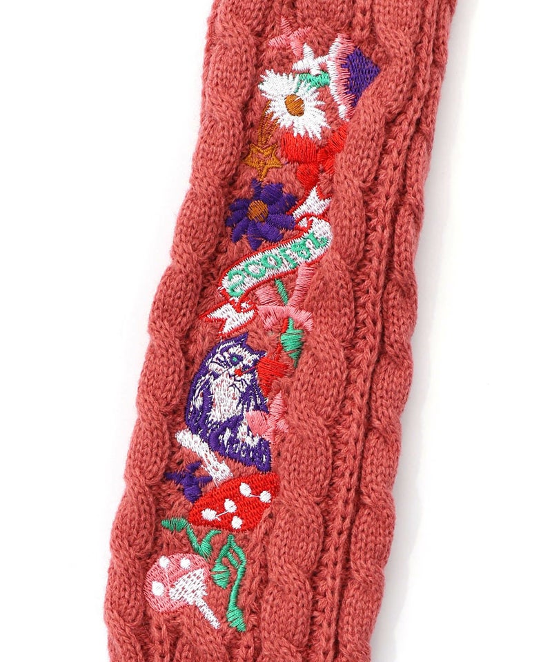 刺繍入りクシュクシュニットアームカバー-8
