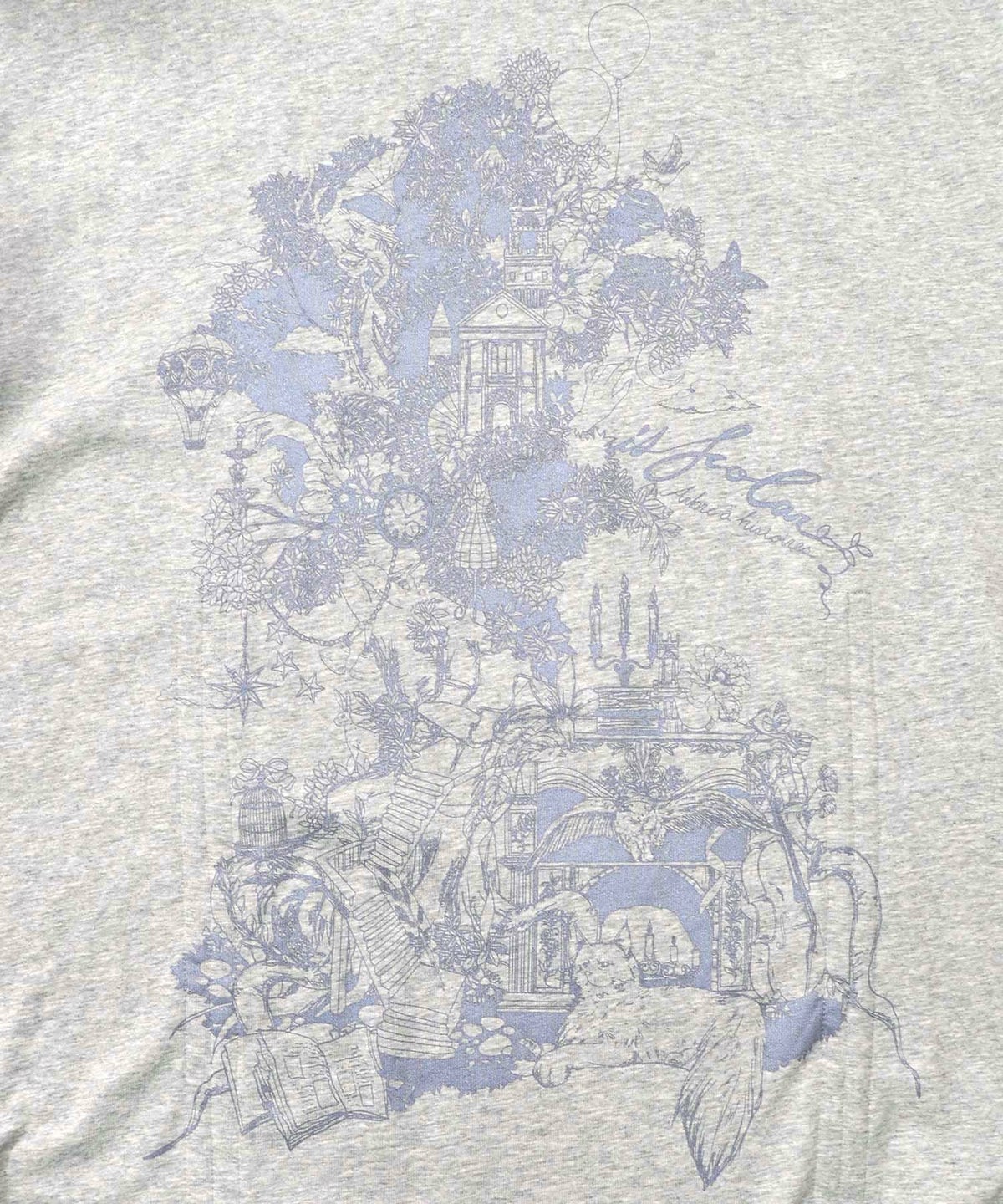 ツリーハウス柄裏毛×裾ドロストワンピース-10