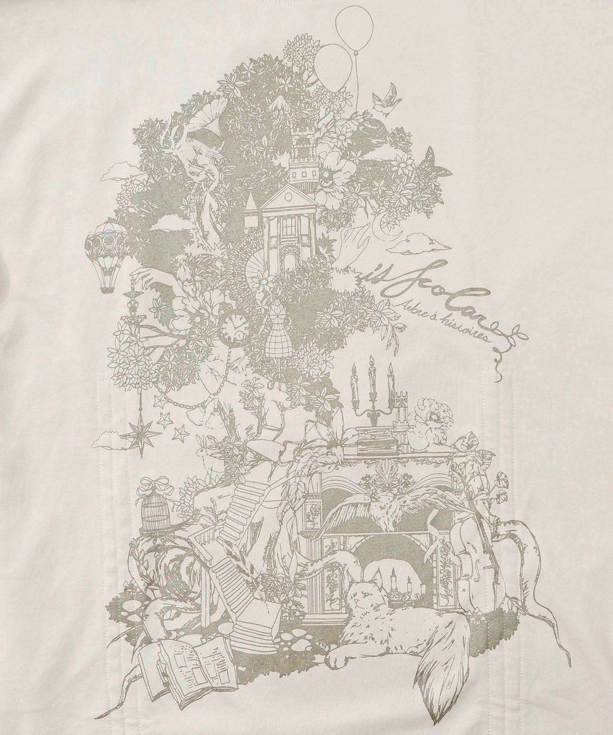 ツリーハウス柄裏毛×裾ドロストワンピース-14