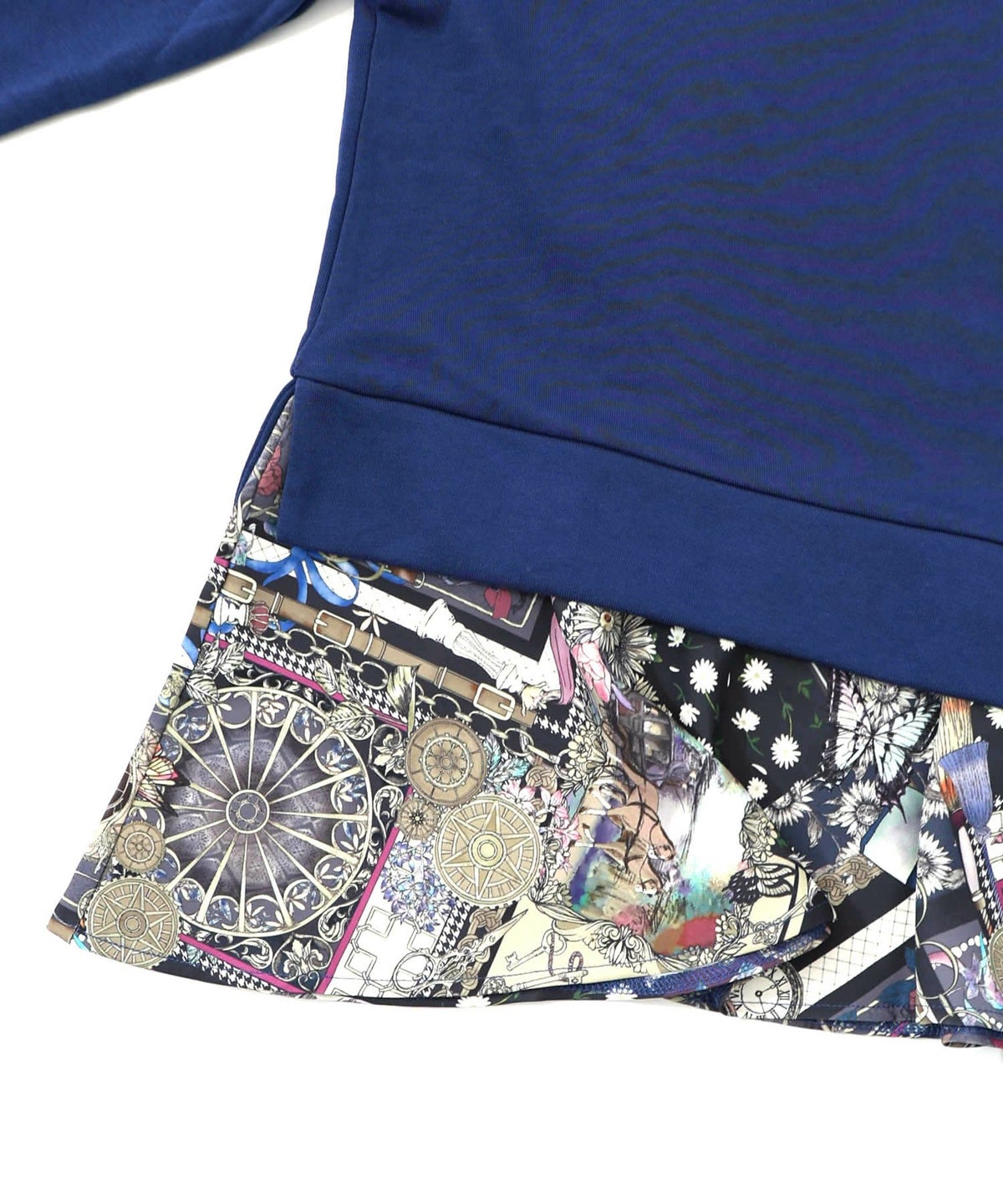 異素材ミックス裏毛アシメプルオーバー-16