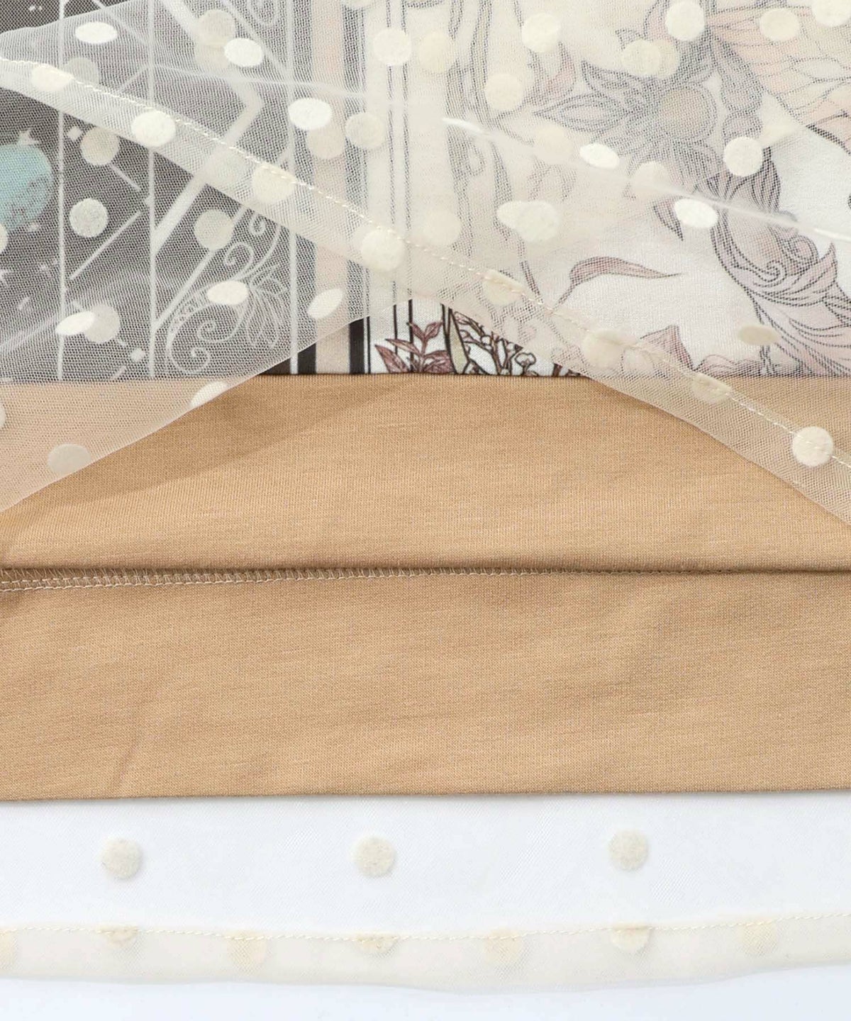 星×タロットコラージュ柄ドットチュールプルオーバー-20