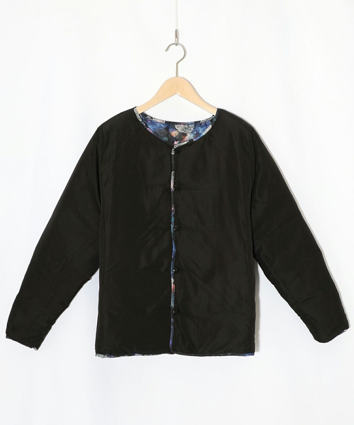 スカラーちゃん×宇宙×ネコ柄リバーシブル中綿ブルゾン-9