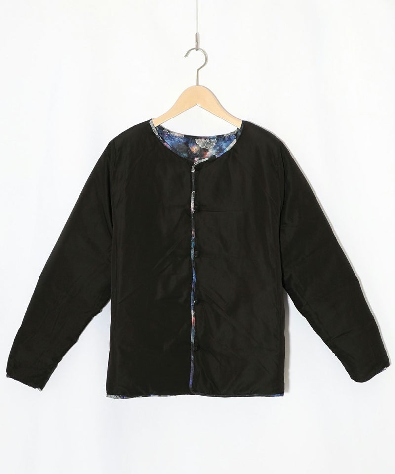 スカラーちゃん×宇宙×ネコ柄リバーシブル中綿ブルゾン-9