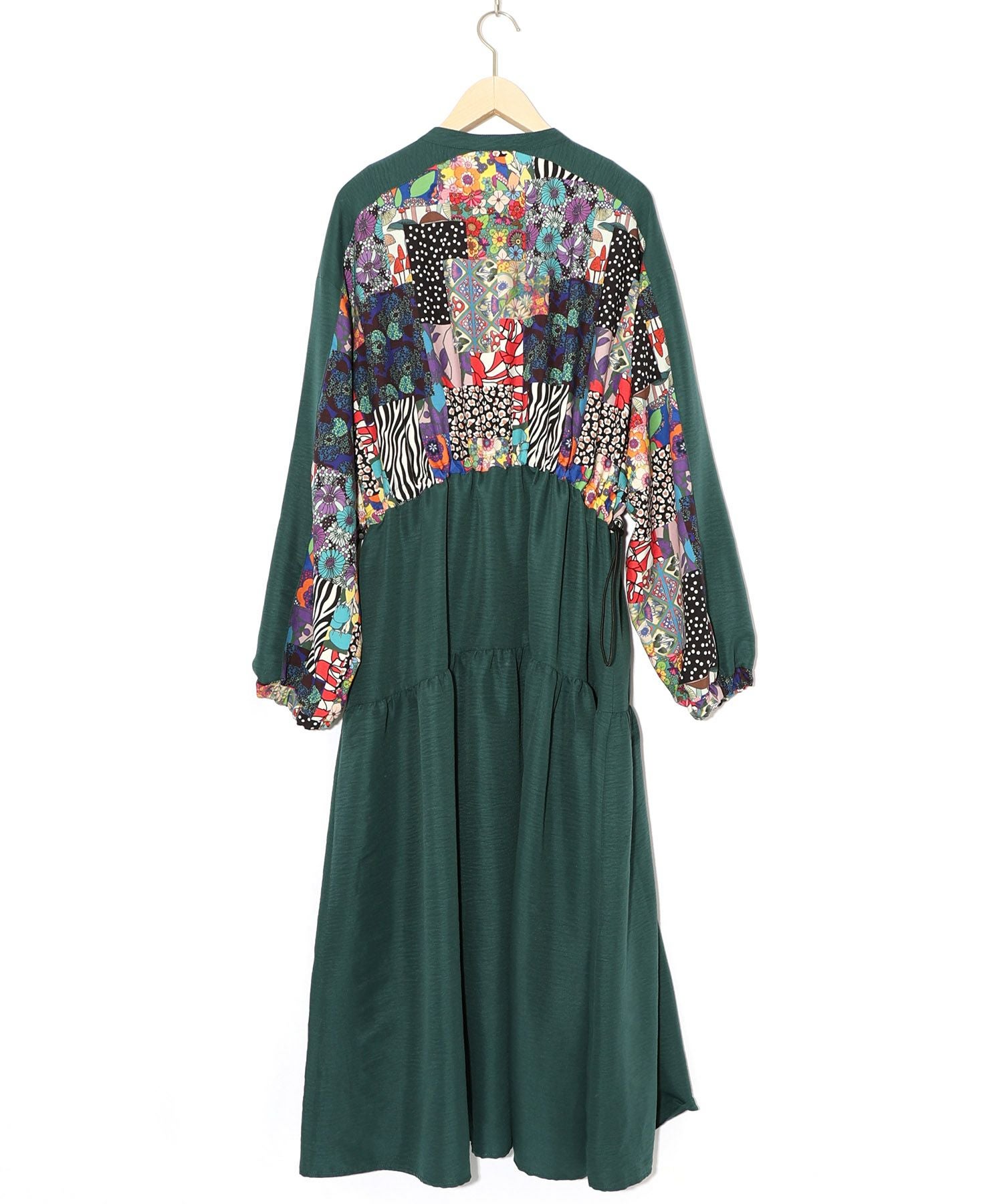 ふ*ゆページ 153679：総柄ワッシャーティアードシャツワンピースの通販-ScoLar