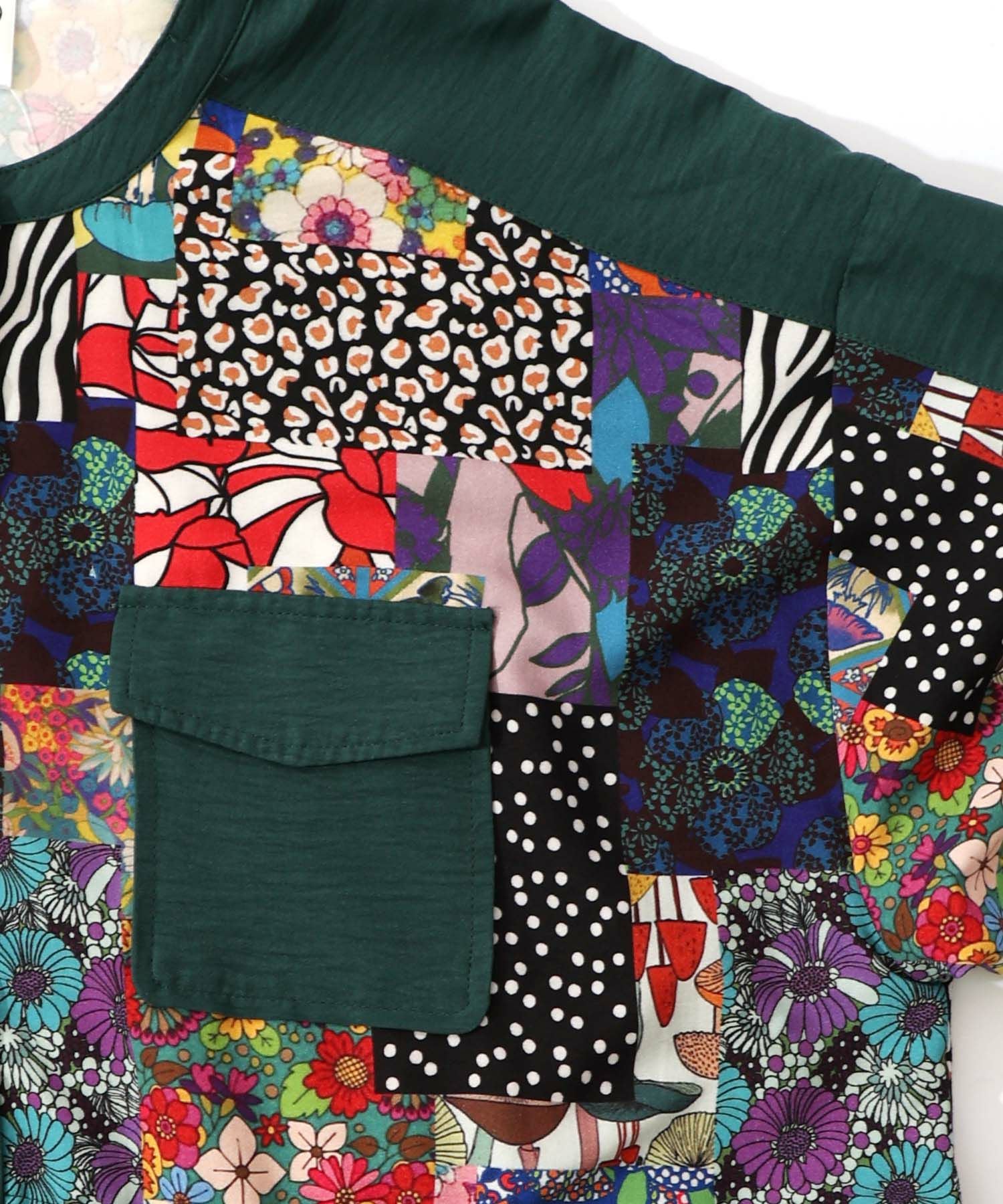 153679：総柄ワッシャーティアードシャツワンピースの通販-ScoLar