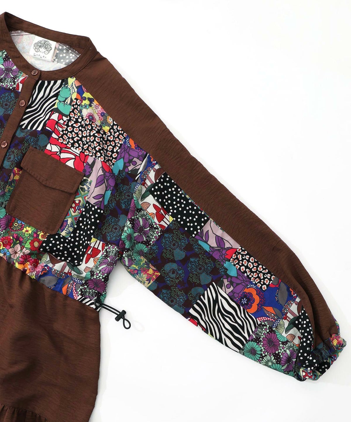 総柄ワッシャーティアードシャツワンピース-20