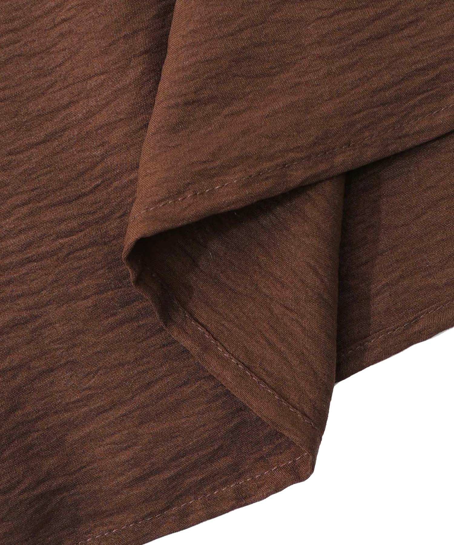 153679：総柄ワッシャーティアードシャツワンピースの通販-ScoLar