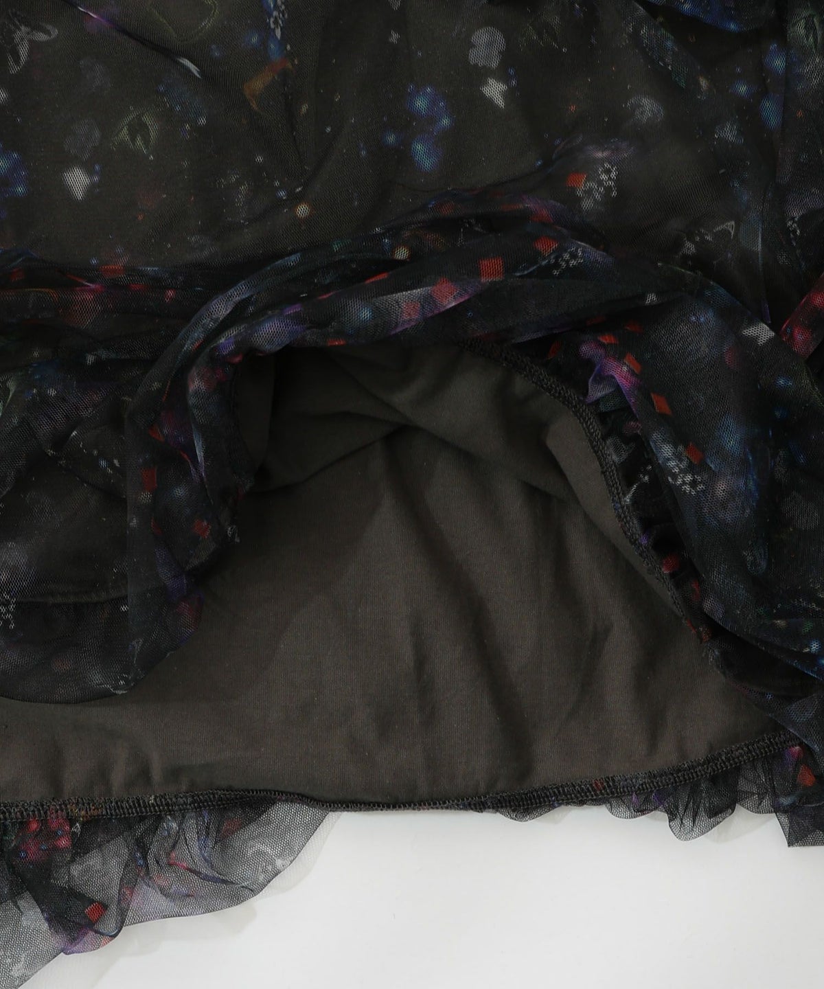 2柄展開タック入りチュールバルーンスカート-17