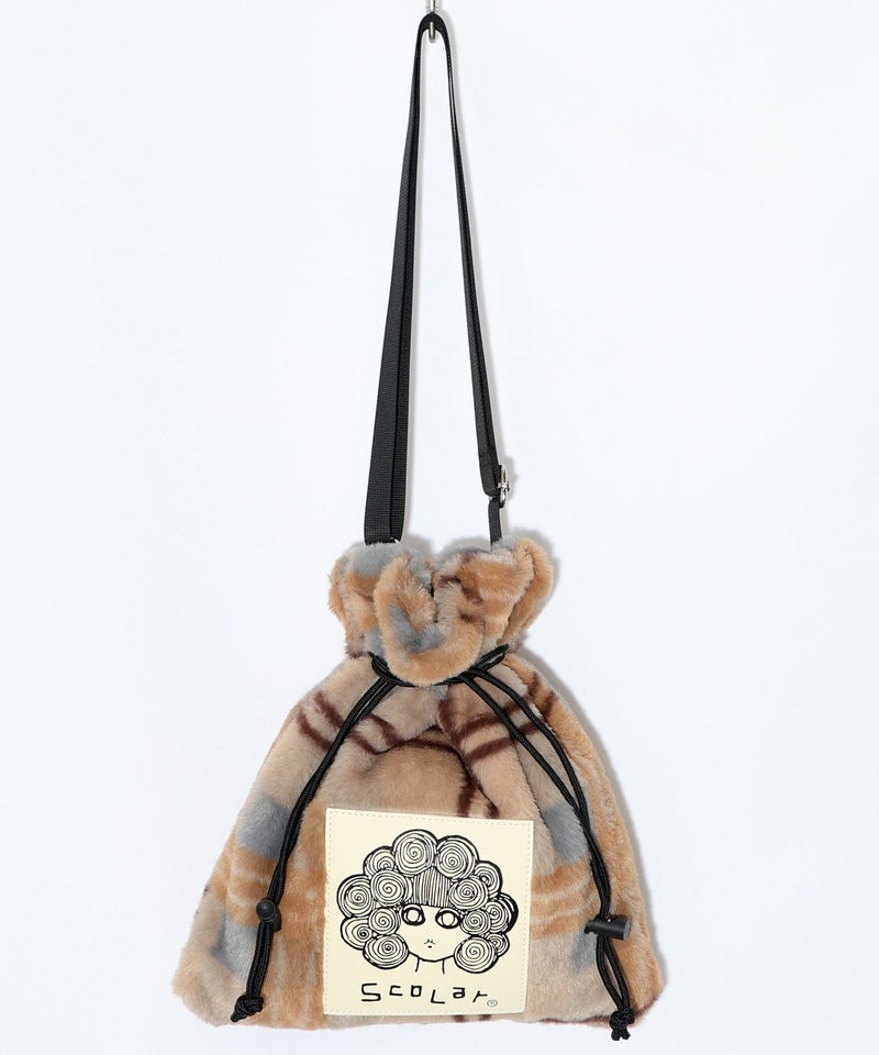 もふもふチェック ミニショルダーバッグ-7