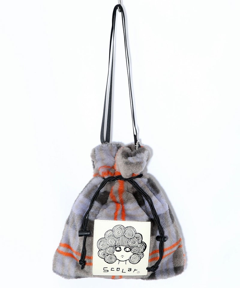 もふもふチェック ミニショルダーバッグ-9