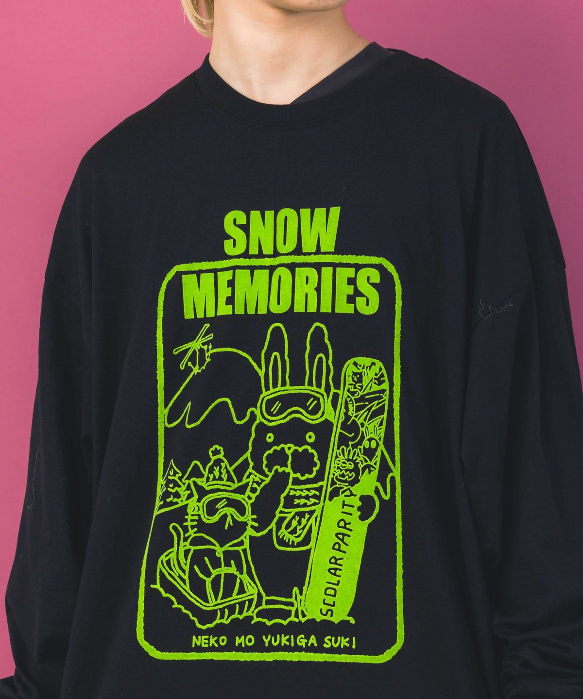 ラビルとネコのスノーメモリープルオーバー-6