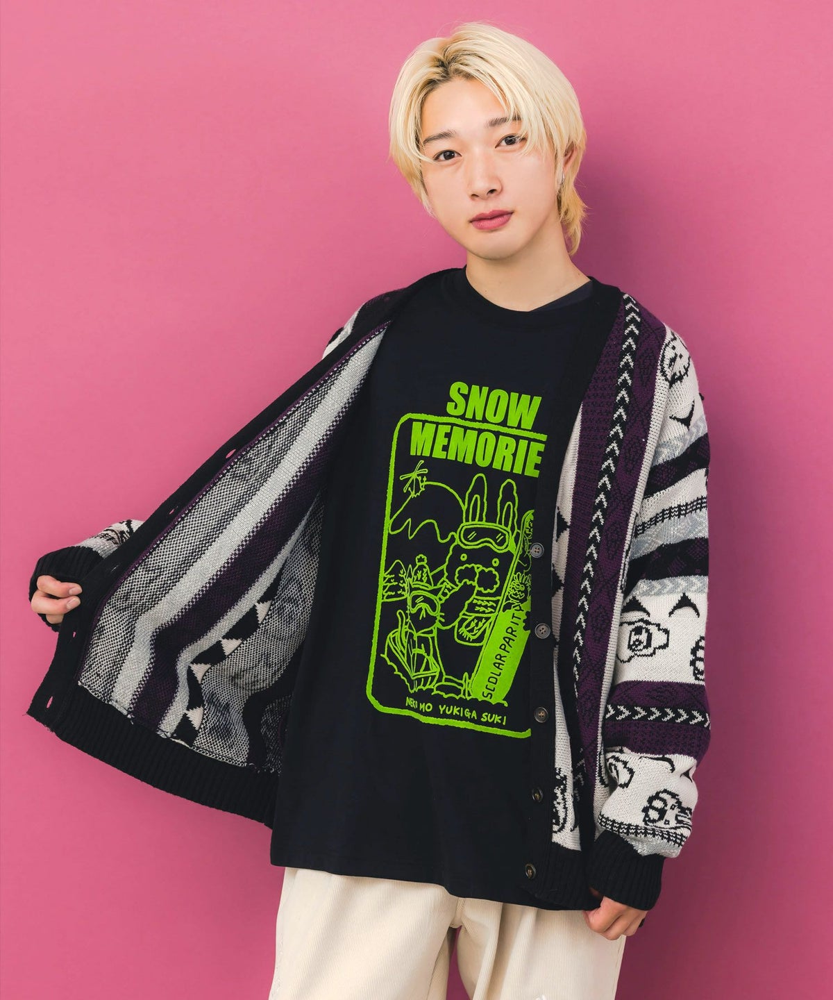 ラビルとネコのスノーメモリープルオーバー-7