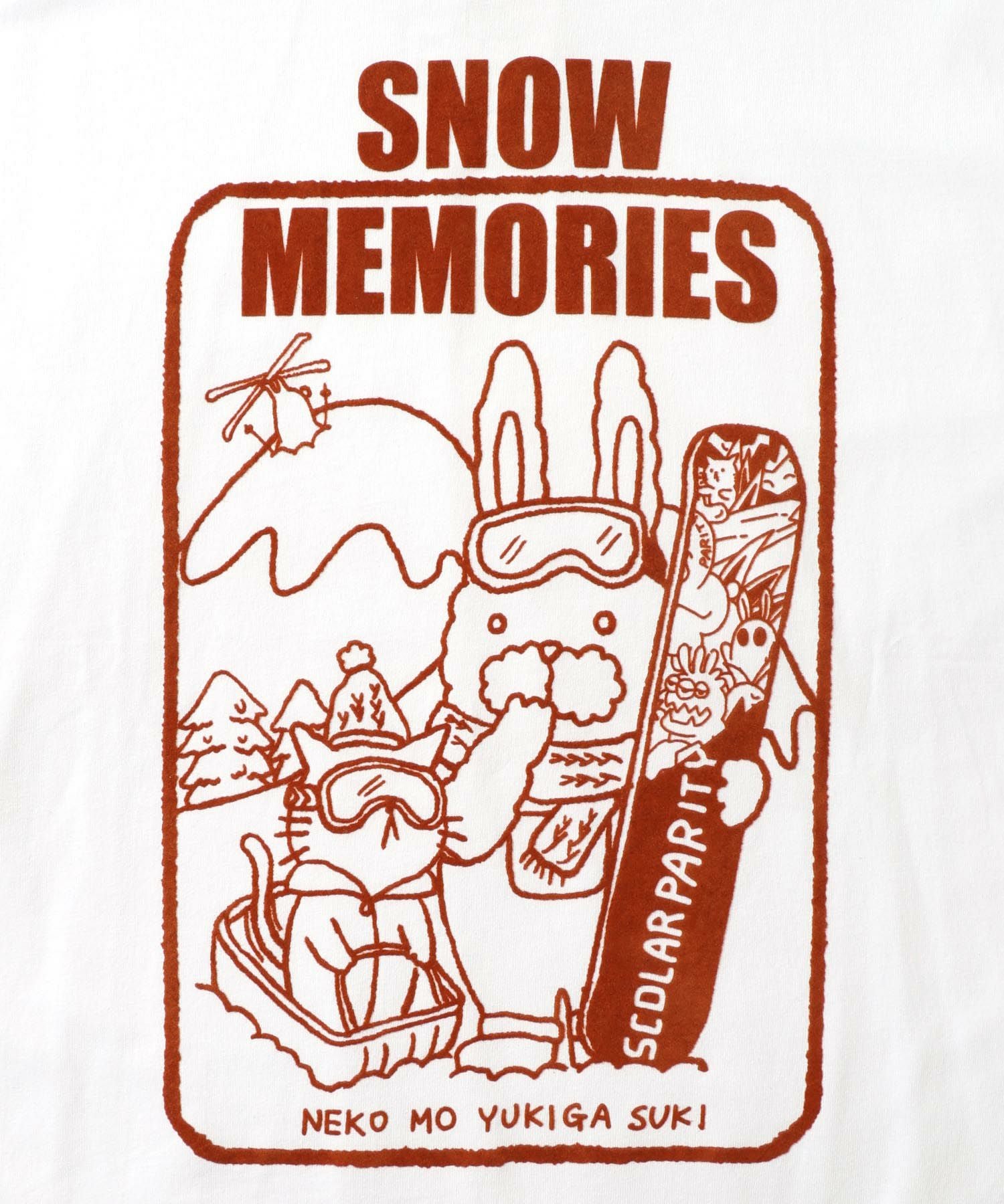 353135：ラビルとネコのスノーメモリーズロンTの通販-ScoLar