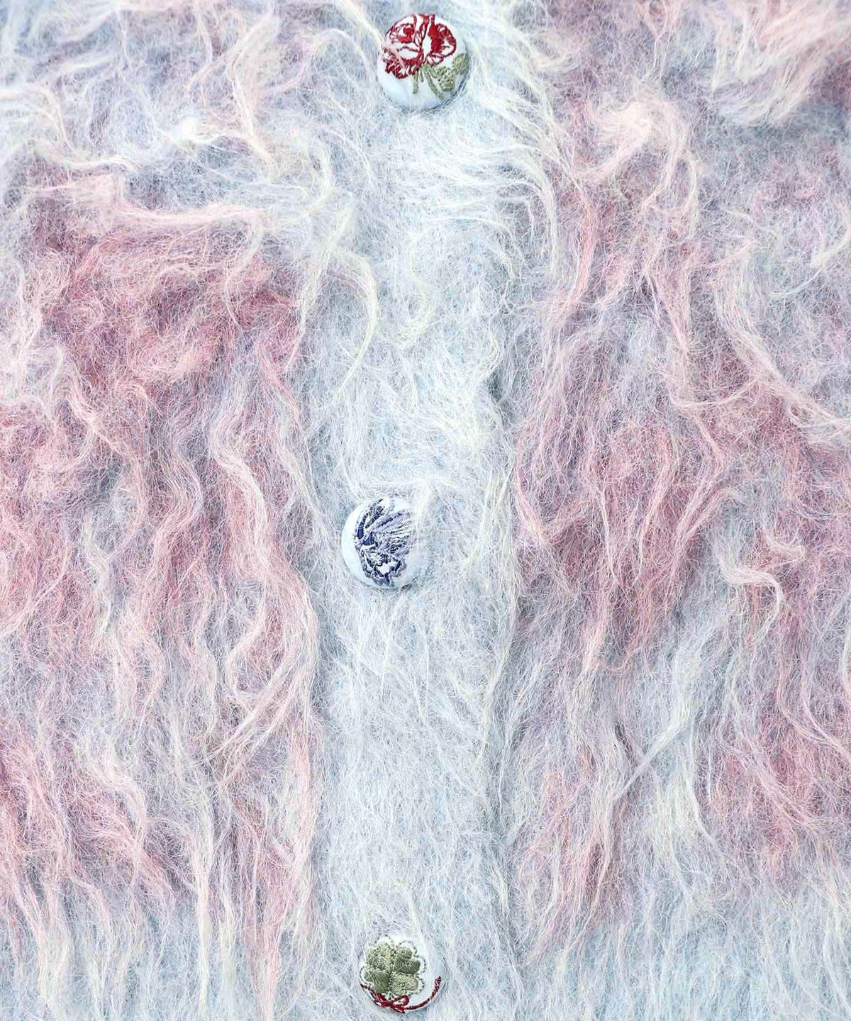 マーブル模様シャギーニットカーディガン-29