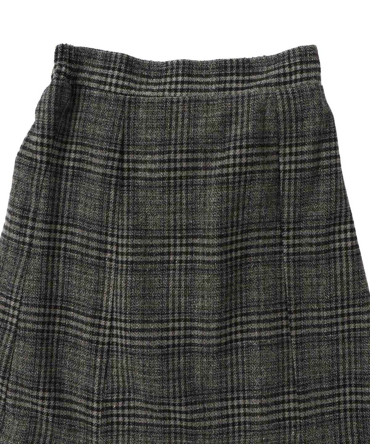 バラ×蝶刺繍起毛 チェックマーメイドスカート-12