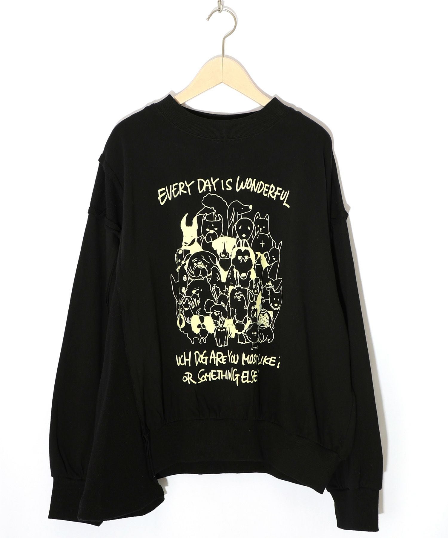 153742：毎日がわんダフル柄アシメプルオーバーの通販-ScoLar