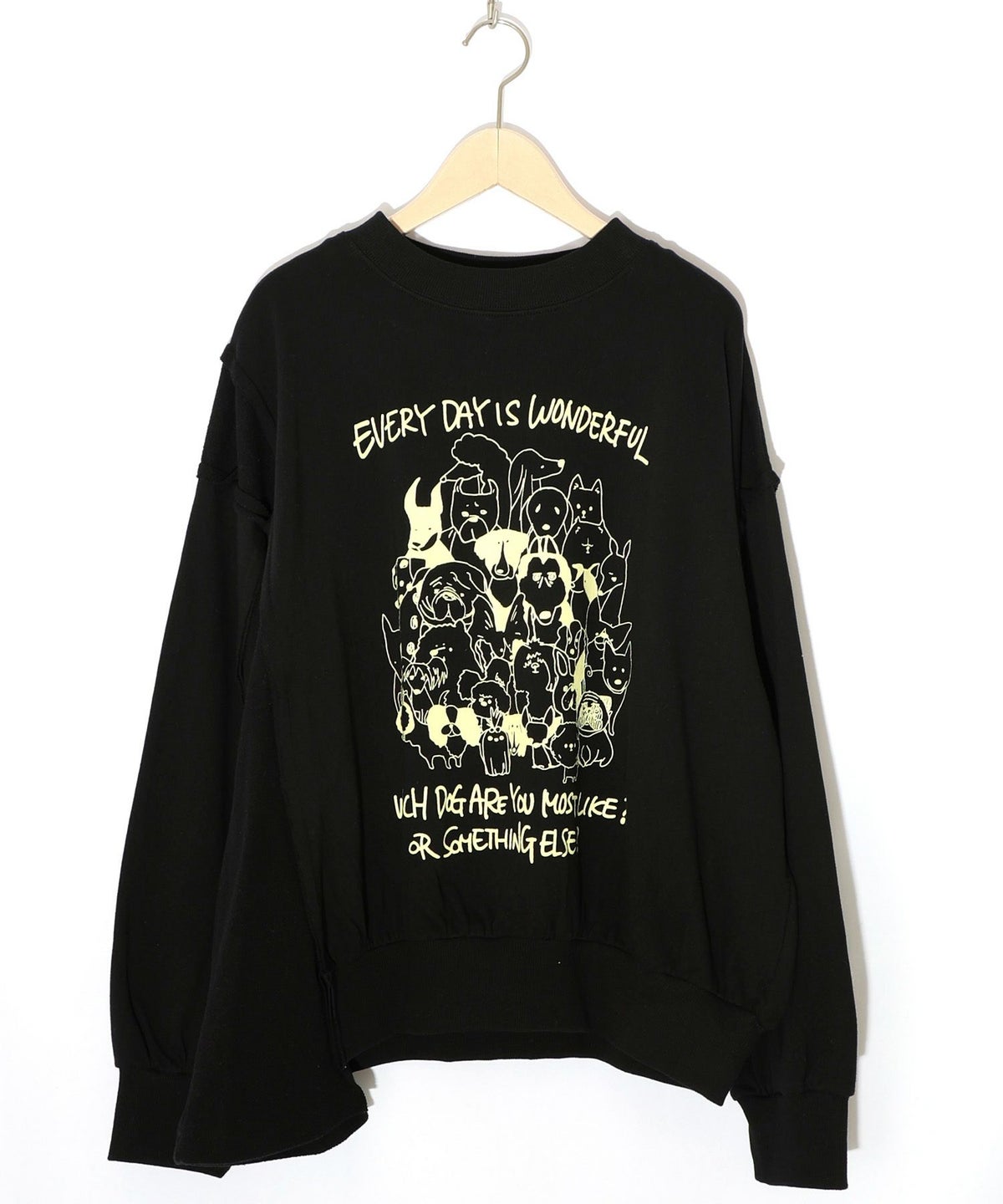 毎日がわんダフル柄アシメプルオーバー-11