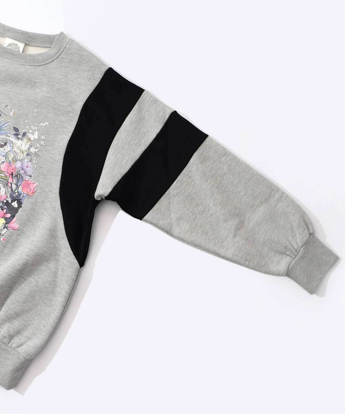 花×宇宙×アート バイカラー裏起毛プルオーバー-22