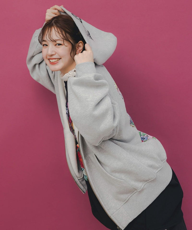 スカラーハイウェイ ヴィンテージ風パーカー-4