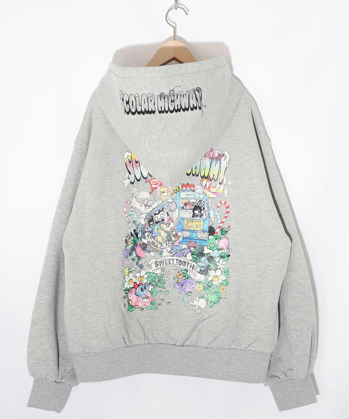 スカラーハイウェイ ヴィンテージ風パーカー-12