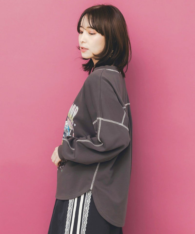 スカラーハイウェイ ヴィンテージ風プルオーバー-4