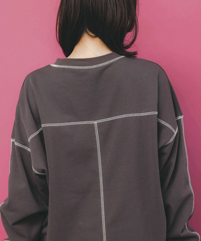 スカラーハイウェイ ヴィンテージ風プルオーバー-7