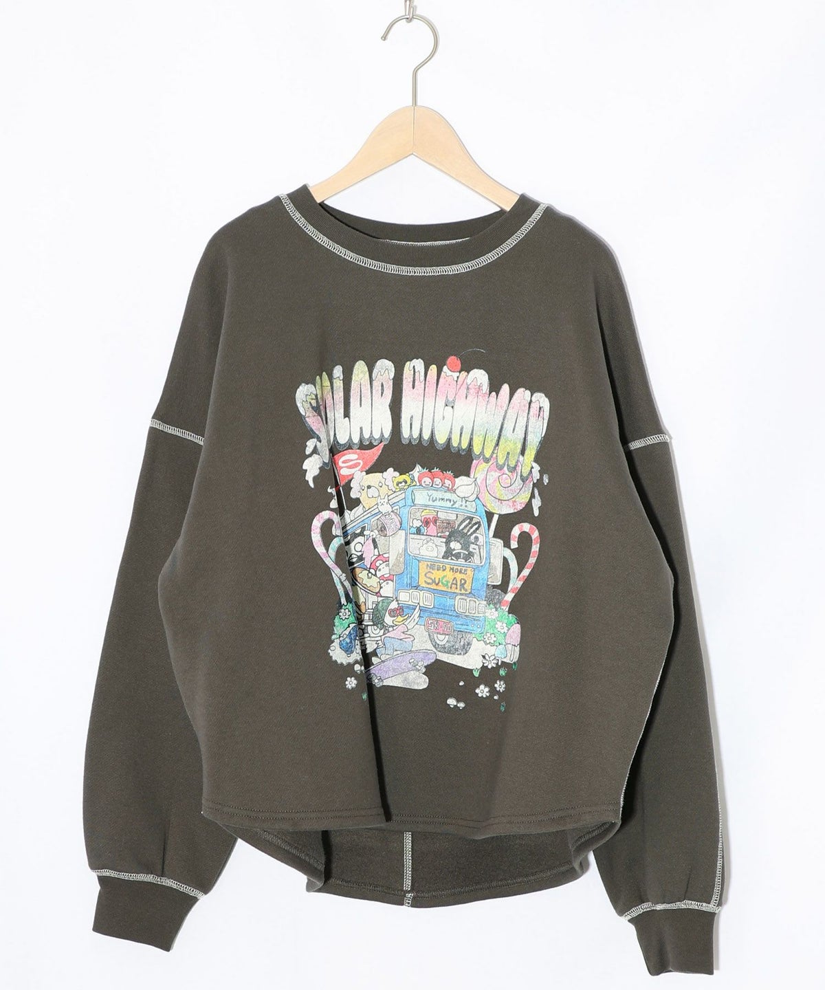 スカラーハイウェイ ヴィンテージ風プルオーバー-8