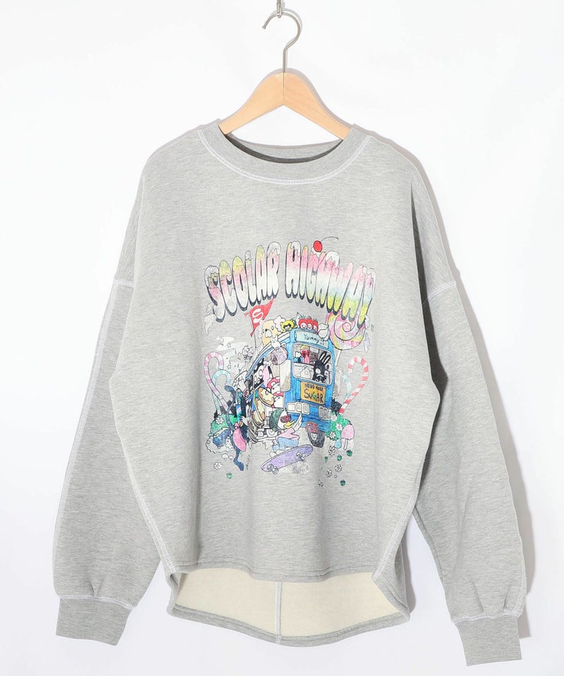 スカラーハイウェイ ヴィンテージ風プルオーバー-11