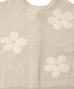 2WAYお花サガラ刺繍ジャガードニットカーディガン-25