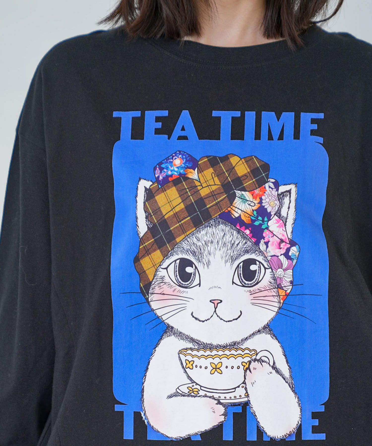 153730：ティータイムターバンネコちゃんプルオーバーの通販-ScoLar