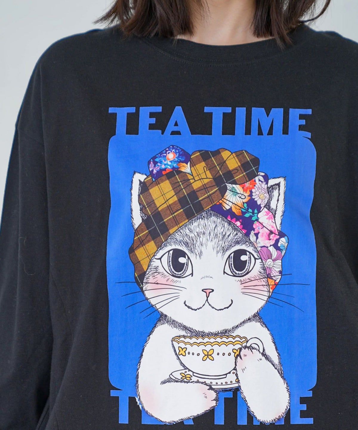 ティータイムターバンネコちゃんプルオーバー-5