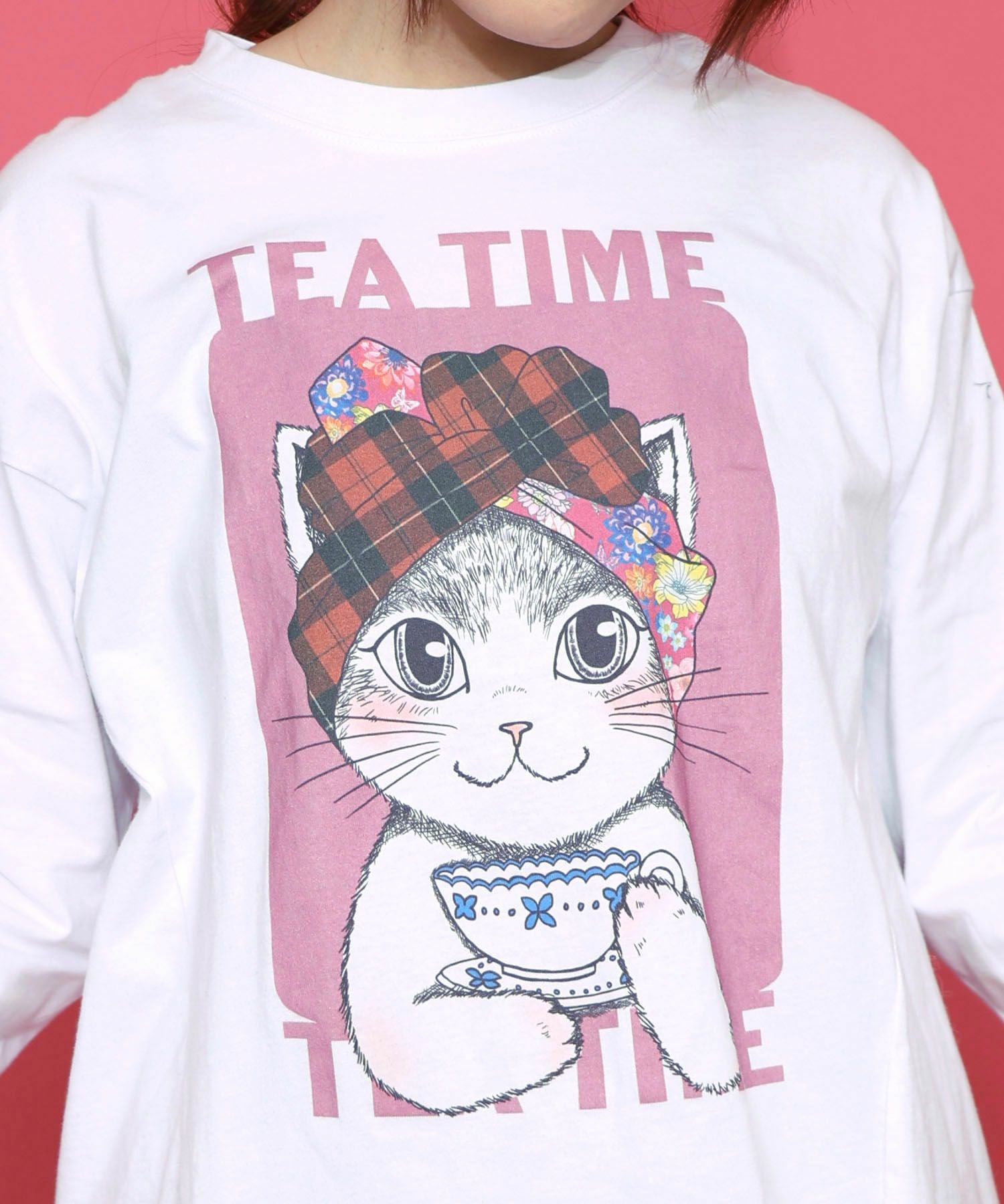 153730：ティータイムターバンネコちゃんプルオーバーの通販-ScoLar