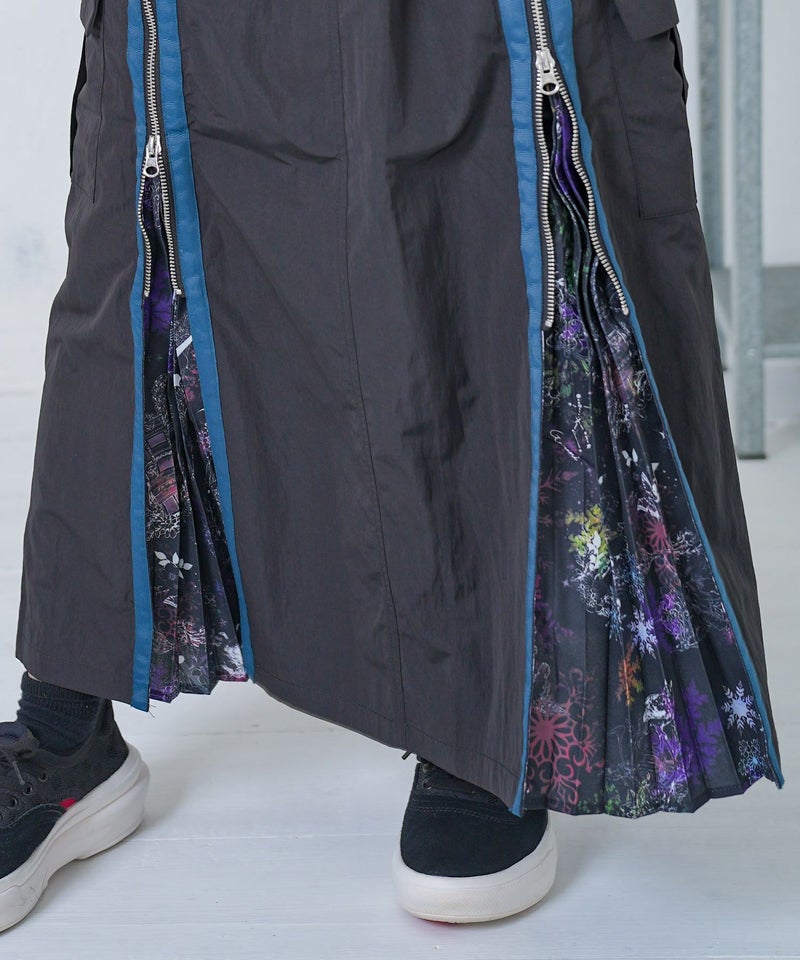 雪の結晶×星座×楽器柄 2wayカーゴスカート-19