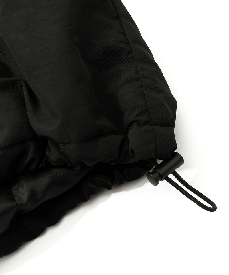 ボア襟取り外し可能 花刺繍中綿ブルゾン-28