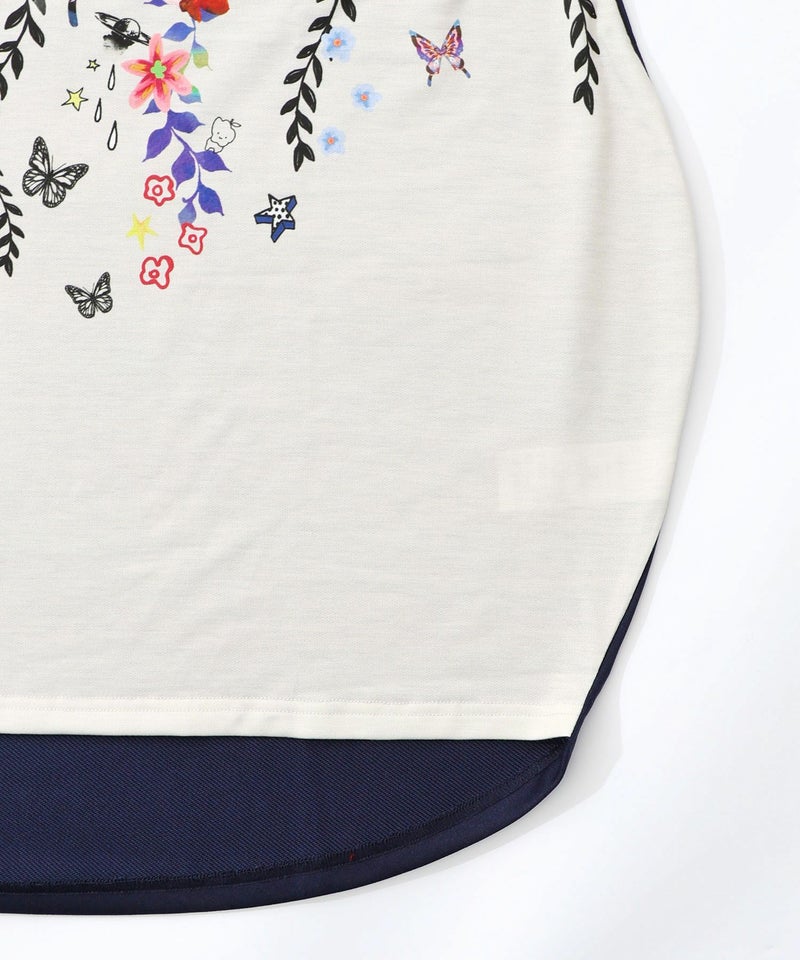 花×夜空柄ミックス裏毛チュニック-13