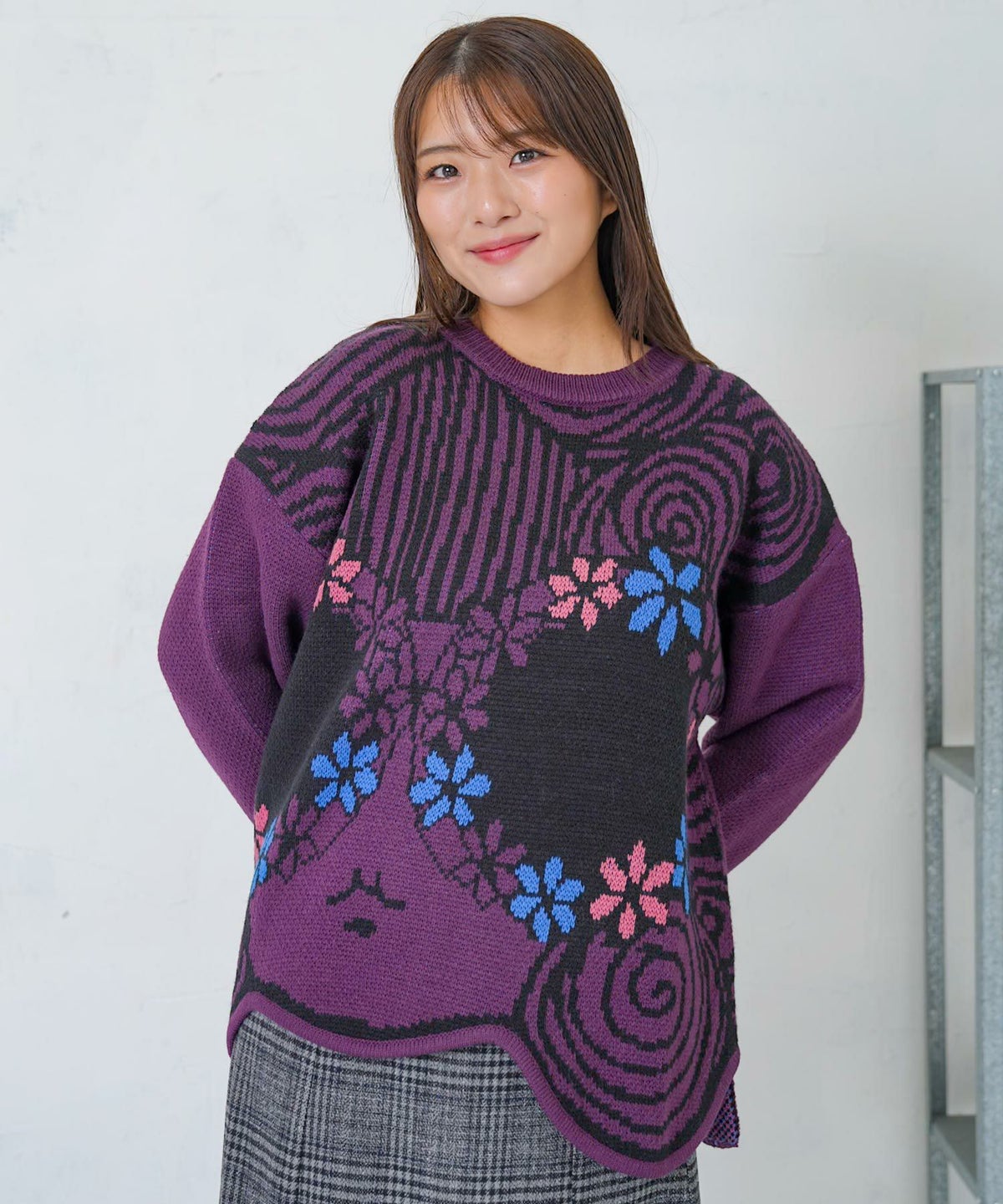 グラサンスカラーちゃんダブルジャガードニットプルオーバー-13