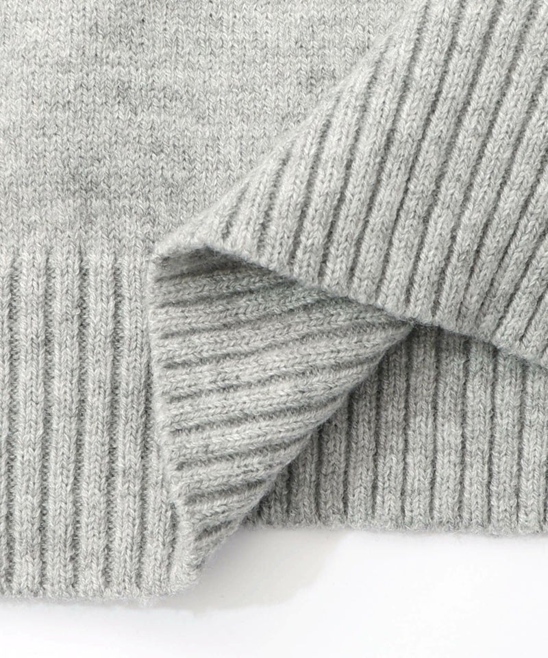 キャップネコ柄ジャガードニットプルオーバー-34