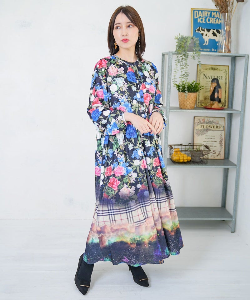 2柄展開クラッシュベロアワンピース-12