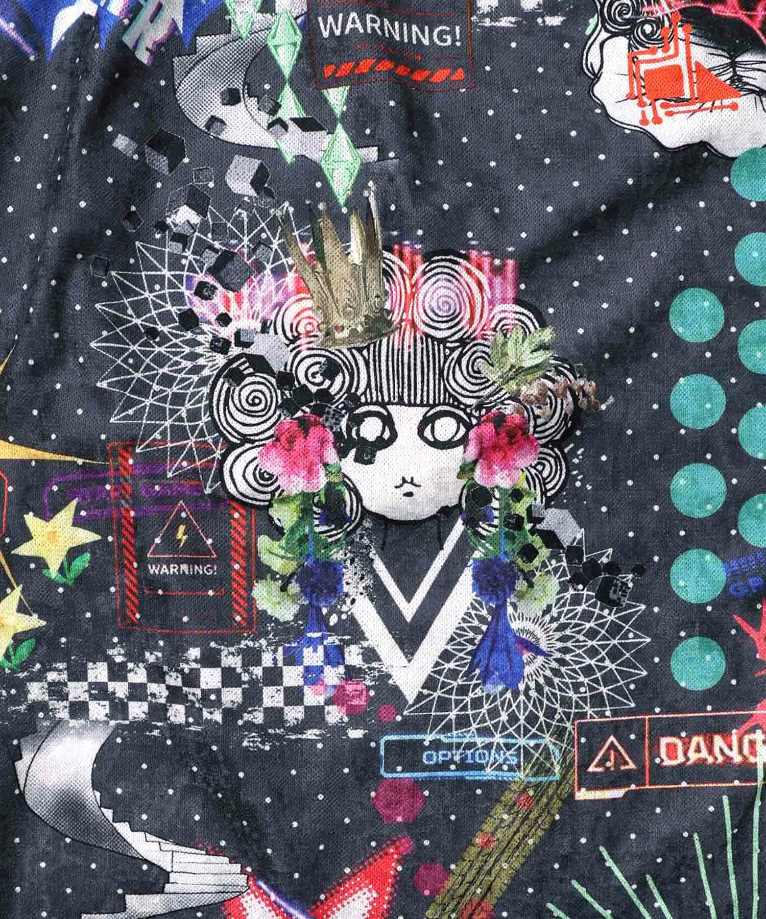 153721：2柄展開クラッシュベロアワンピースの通販-ScoLar