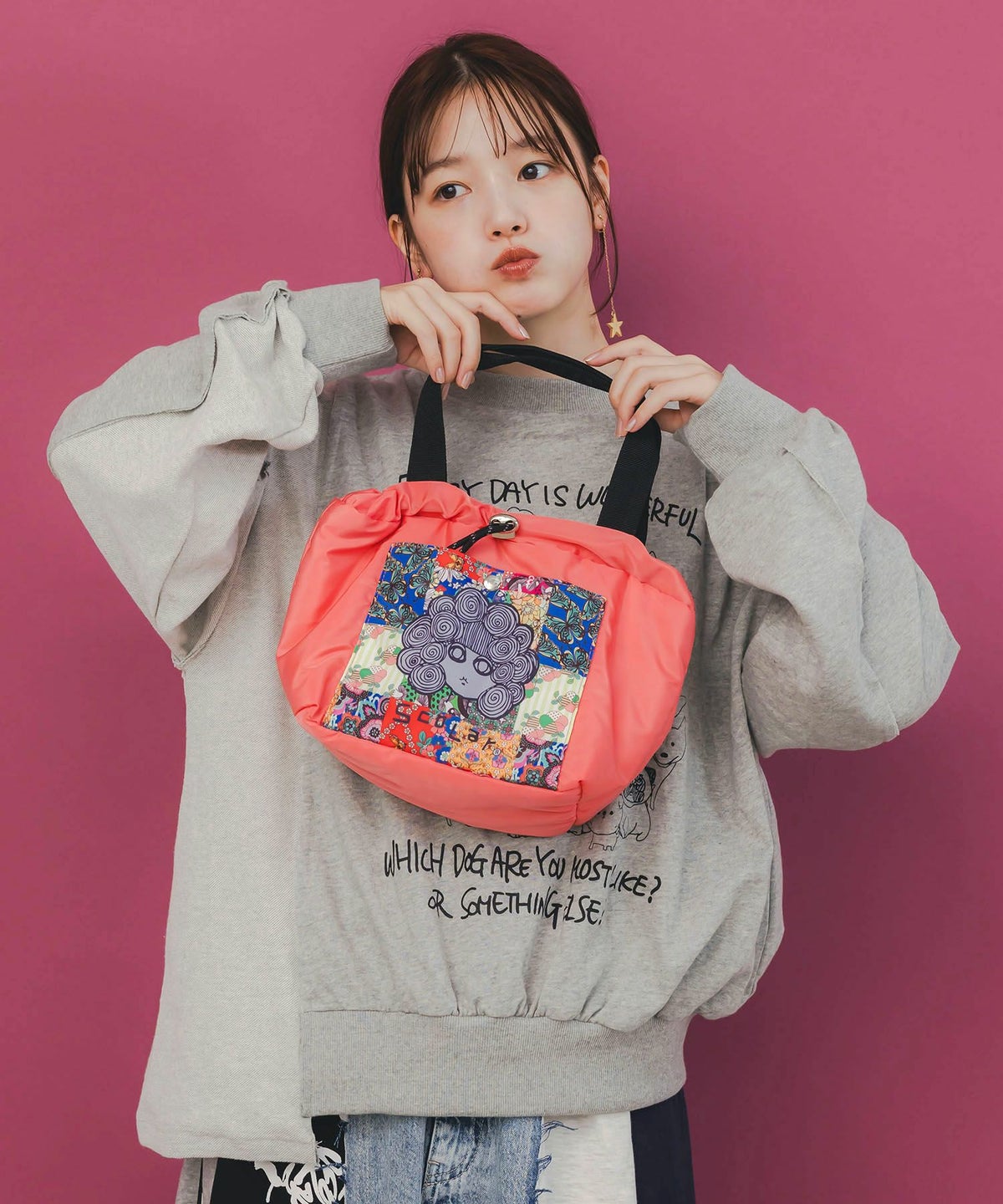 スカラーちゃん配色2wayハンドバッグ-2