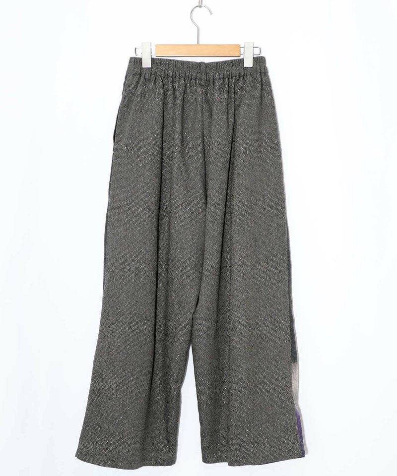 花柄裾グラデラメツイード×裏地パンツ-9