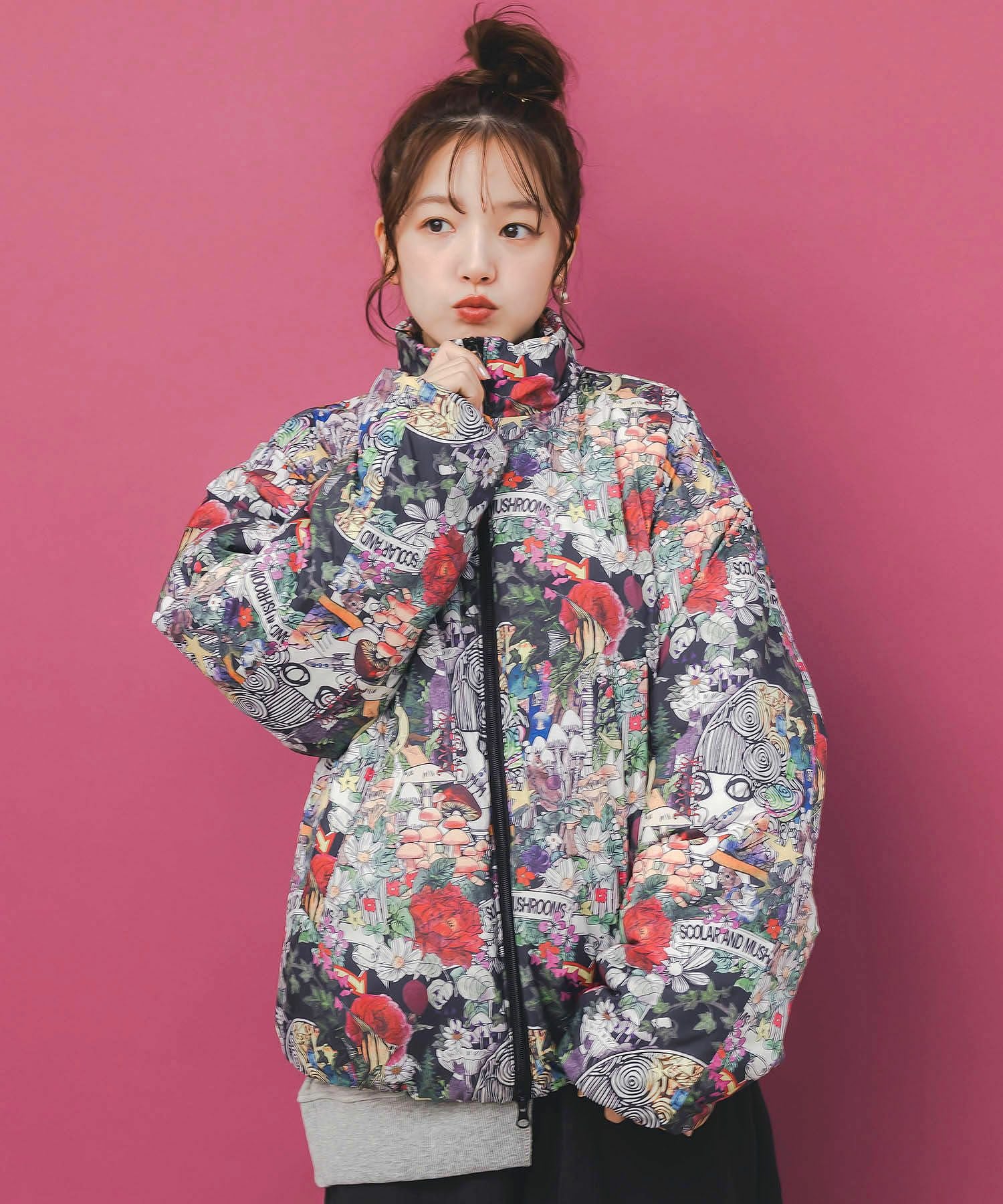 153736：2デザイン展開シンサレート中綿ブルゾンの通販-ScoLar