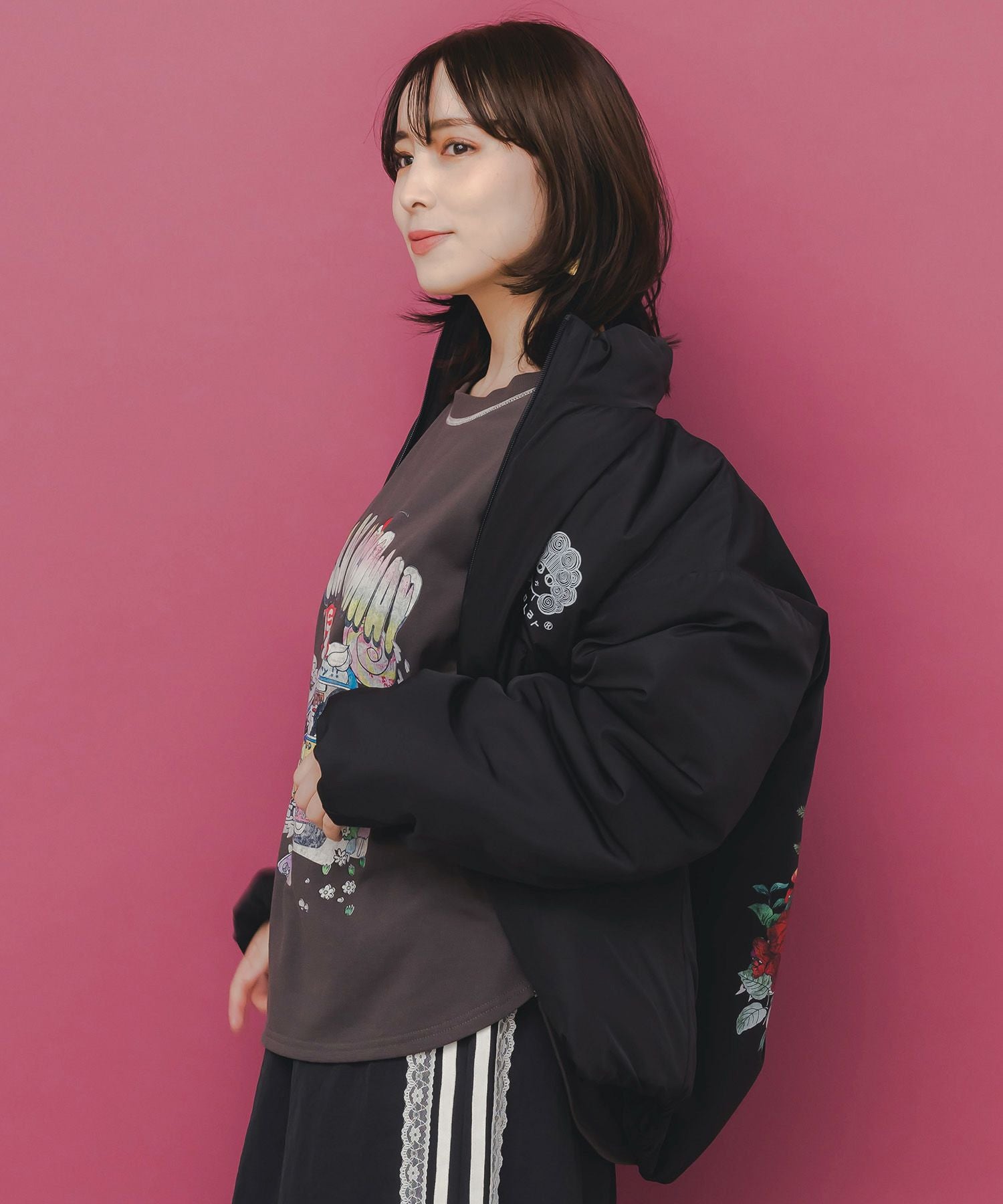 153736：2デザイン展開シンサレート中綿ブルゾンの通販-ScoLar