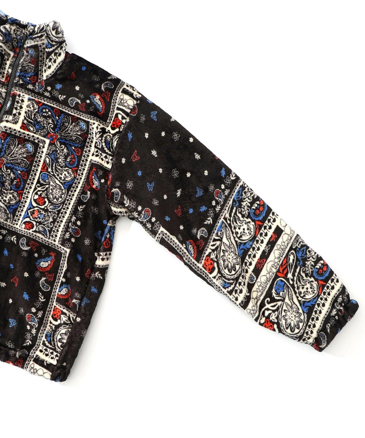 ランダムバンダナ柄双面フランネルブルゾン-14