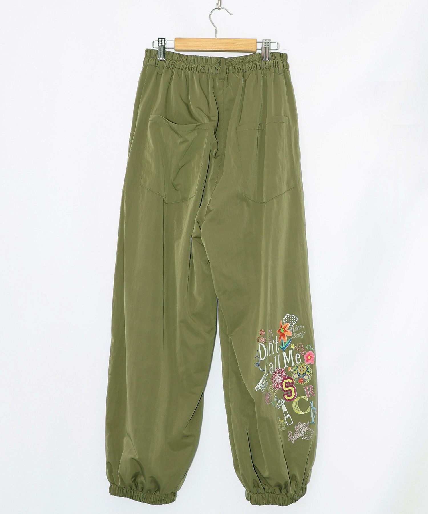 153718：ポップ柄裏フリースあったかナイロンパンツの通販-ScoLar