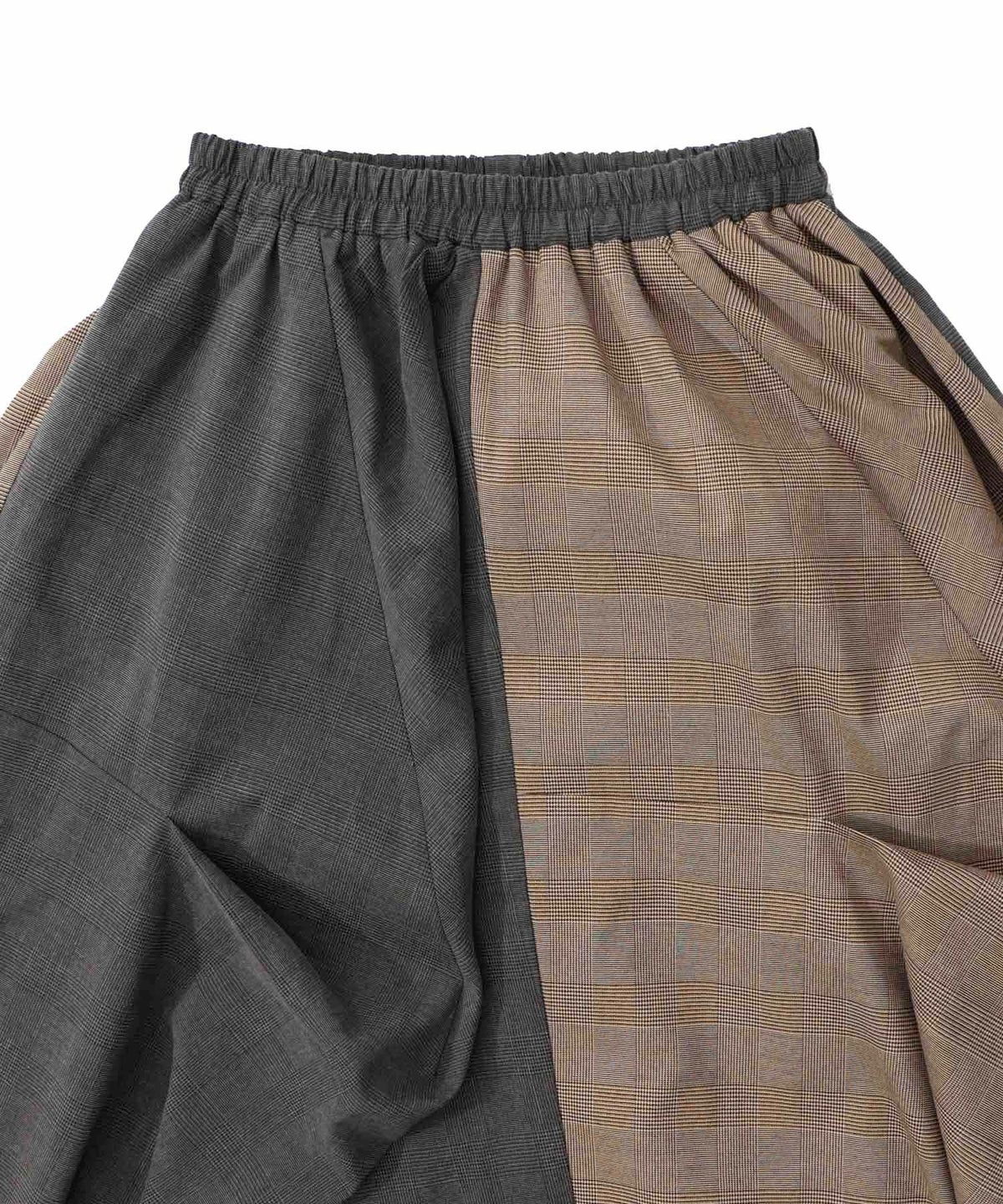 ランダムタック入り3柄展開 配色バルーンスカート-22