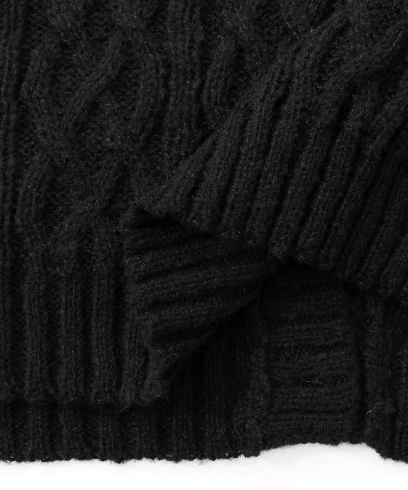 レース×デニム×ニットカーディガン-18